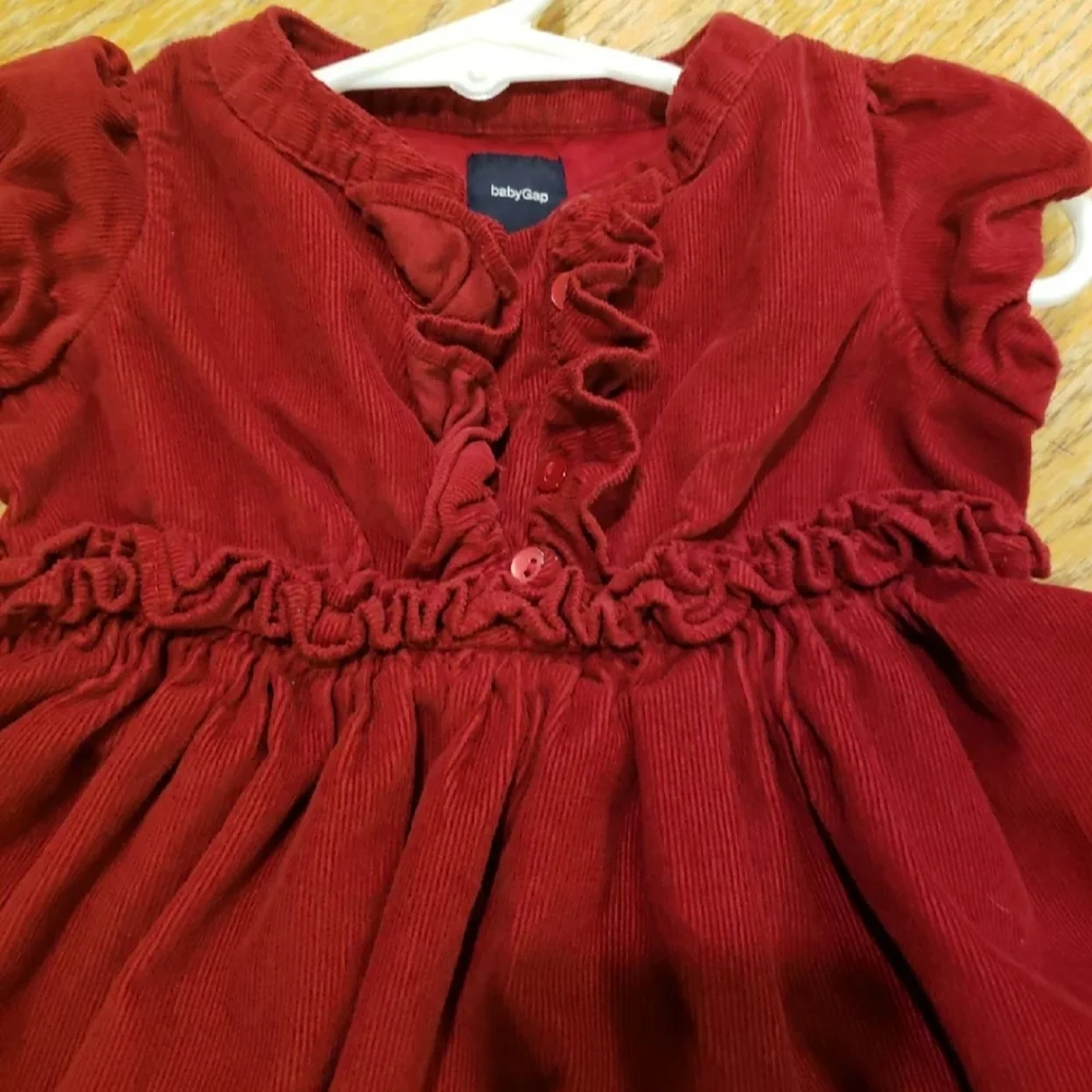 Crimson Red Baby GAP Infant dress Size 6-12 month